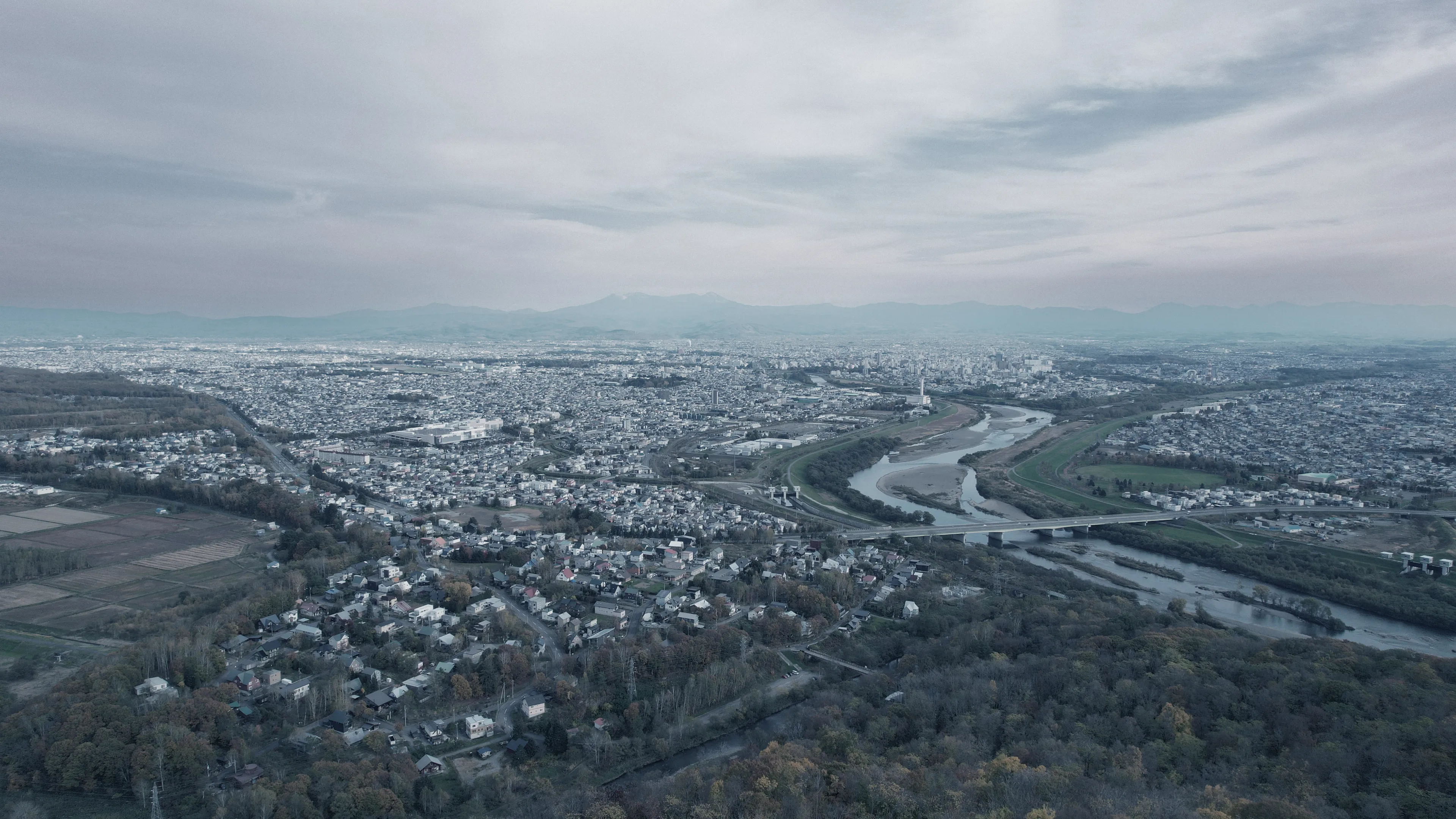 旭川の航空写真